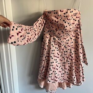 Bebe Blush Pink sunglasses print dress